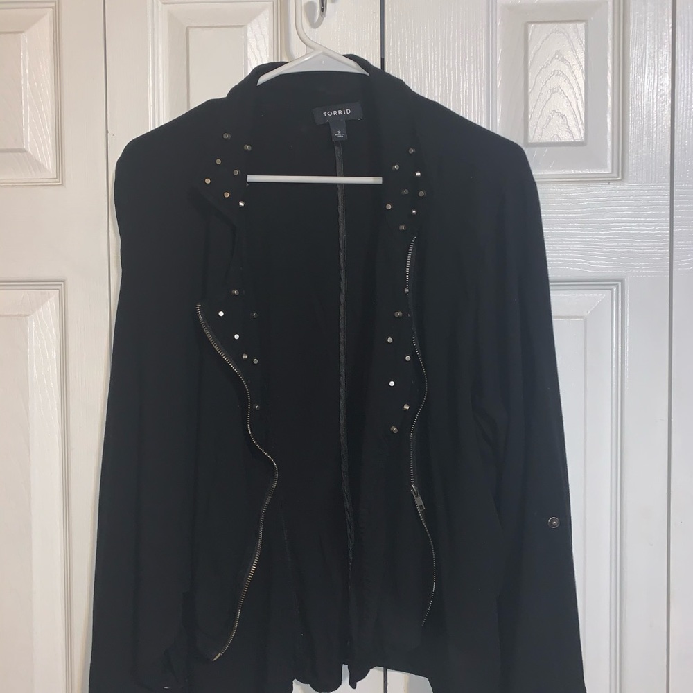 Torrid Size 2 Light Jacket With Studs - image 2